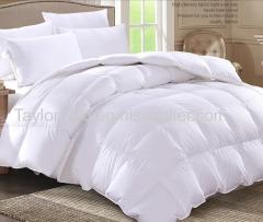 New Style White Satin King Size Hotel Hot Sell Comfortable Printed Down Goose Down Comforter Set Luxury Bedding