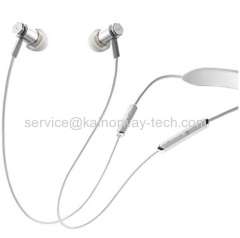 V-MODA's New Forza Metallo Wireless Sport Neckbands Bluetooth In Ear Headphones With Mic White Silver