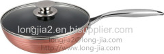 7pcs aluminium press cookware set include fry pan sauce pan casserole wok