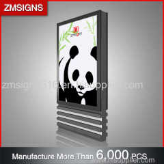 Galvanized Steel Advertising Light box ZMsigns