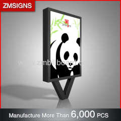 Galvanized Steel Advertising outdoor Light box ZMsigns