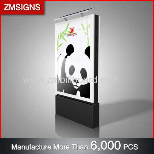 Factory Price solar powered advertising mupi ZMsigns