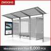High Quality advertising bus stop shelter design with light boxes