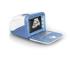 Elegant blue and white portable ultrasound scanner