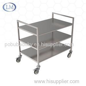 Multi-function Open Structure Stainless Steel Transport Trolley