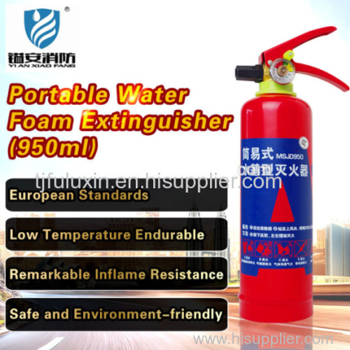 Portable water base fire extinguisher 950ML
