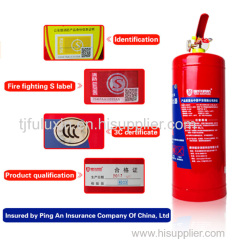 Portable water base fire extinguisher 3L