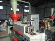 Recycling granulator Test machine running