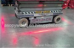 Side-Mounted Red Zone Danger Area Forklift warning light