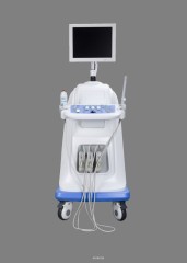 China medical trolley type 2d full digital color doppler machine price for pregnancy with probe