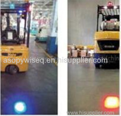 blue safety light for forklift