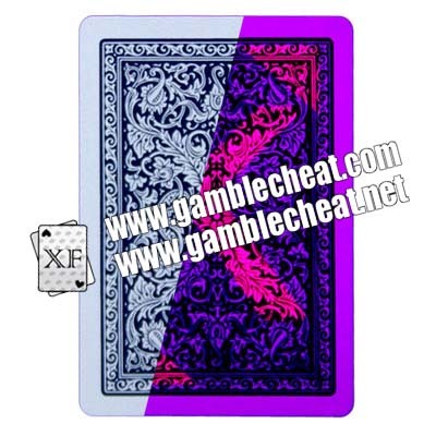 Blue And Red Poker Size Jumbo Face Plastic Playing Cards With Invisible Ink Markings