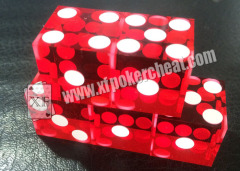 Red / White Mercury Dice Cheating Device Magic Trick Casino Dice