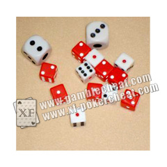 Colorful Plastic 8 / 10 / 12 / 14mm Casino Games Liquid Dice For Betting Games Cheat