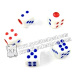 Colorful Plastic 8 / 10 / 12 / 14mm Casino Games Liquid Dice For Betting Games Cheat