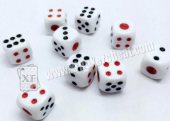 White Plastic Cheating Dice With Mercury For Dice Games Casino Dice