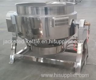 Gas jecketed cooking kettle