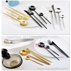 PVD color plated cutlery