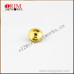 Alloy rivet metal button maker 12MM*5.8MM brass with gold Spiral pyramid fashion metal button