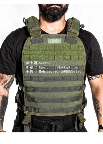 750 Wear Resistant Foliage Green Hypalon Coated Fabric Police Vest