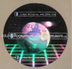 2017 High-tech Hologram custom stickers in 2d/3d