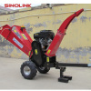 Gasoline wood chipper mulcher for garden wood and log