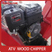 ATV Chipper Shredder For Log Wood Timber With Gasoline Engine