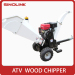 Gasoline/Diesel Optional ATV Wood Mulcher Chipper With CE