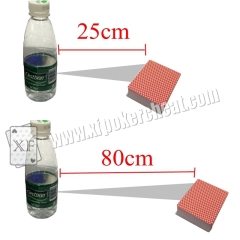 Invisible Mini Marked Playing Cards Poker Camera In Mineral Water Bottle For Cheating