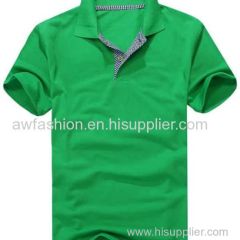 Half Button Short Sleeve Plain Polo Shirt