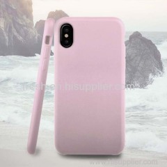 Soft Touch Liquid Silicone Protective Cover Case for Apple iphone 8 (Pink)