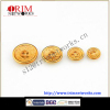 Alloy shank metal fashion button maker HVB brass with yellow oil concave with small round edge button