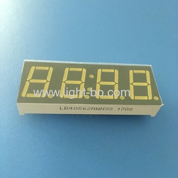 شاشة عرض LED بيضاء ساطعة من 4 أرقام مقاس 0.56 بوصة ذات أنود مشترك مكونة من 7 أجزاء للمؤقت الرقمي