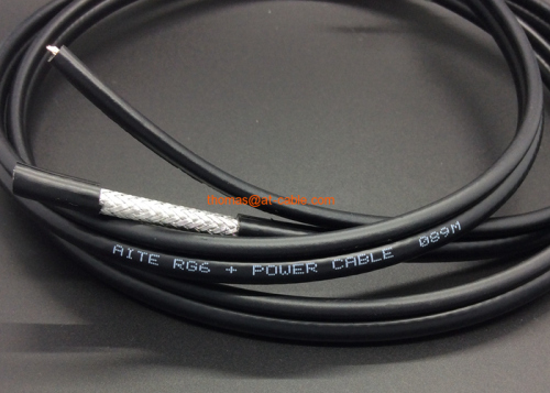 RG6+2C Simese Coaxial with Power CCTV Cable 8 Figure for Serurity System