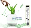 Smart Music Flower Pot Play Piano Bluetooth Speaker LED Flowerpot