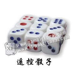 Plastic Electronic Cheating Dice With A Remote Control 8 / 10 / 12 / 14MM