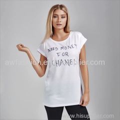 SLOGAN EDITION LADIES SHORT SLEEVE T-SHIRT