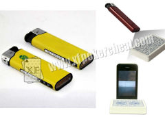 Metal Colorful Lighter Poker Scanner For Invisible Barcode Playing Cards