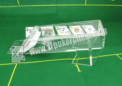 Glass Handled Transparent Casino Card Shoe With CVK 500 Poker Analyzer For Cheat