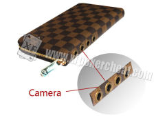 Buckle Leather Wallet Poker Camera Poker Cheat Tools For Poker Analyzer