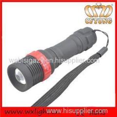 Rubber Painted Zoomable Brightness Led Torch Lamp