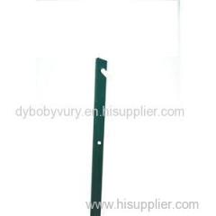 Green PVC Coated Euro Light Duty Steel T Post