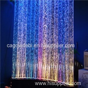 H79''/2m Customized Floor Standing LED Water Bubble Tube With Half-circle Base For Home Office Hotel Resturant Holiday