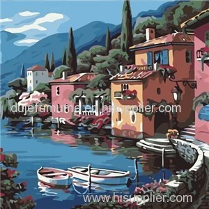 Scenery DIY Paint by Number Canvas Painting Kit for Adults