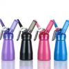 High Quality 250ml Whole Aluminum Cream Whipper Dispenser With Decorative Nozzles