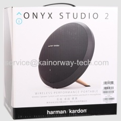 New Harman Kardon Onyx Studio 2 Wireless Bluetooth Portable Performance Speaker Audio System With Built-In Mic Black