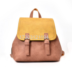 2018 new design outdoor fahionable women backpacks korea small simple style pu leather fancy young ladies backpack