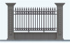2017 hot sale Cheap used wrought iron picket fence