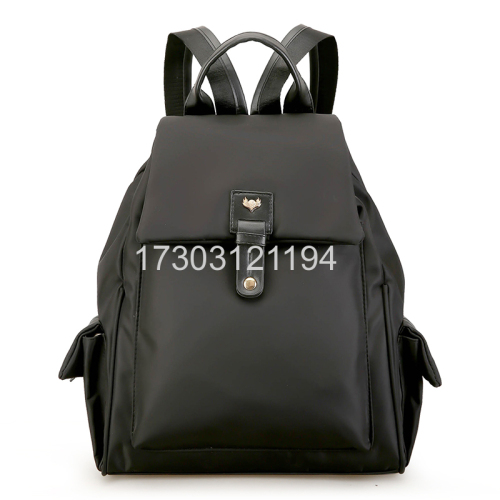 2018 Simple Style Leisure Women Backpack Durable Waterproof Nylon Ladies Back Pack Customize Wholesale Backpack