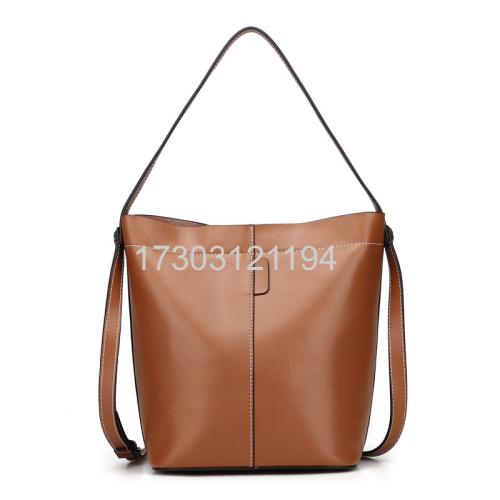 2018 OEM Customize Lady Genuine Leather Hand Bags Design Shoulder Bag Custom Leather Bag